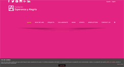 Desktop Screenshot of fundacionesperanzayalegria.org